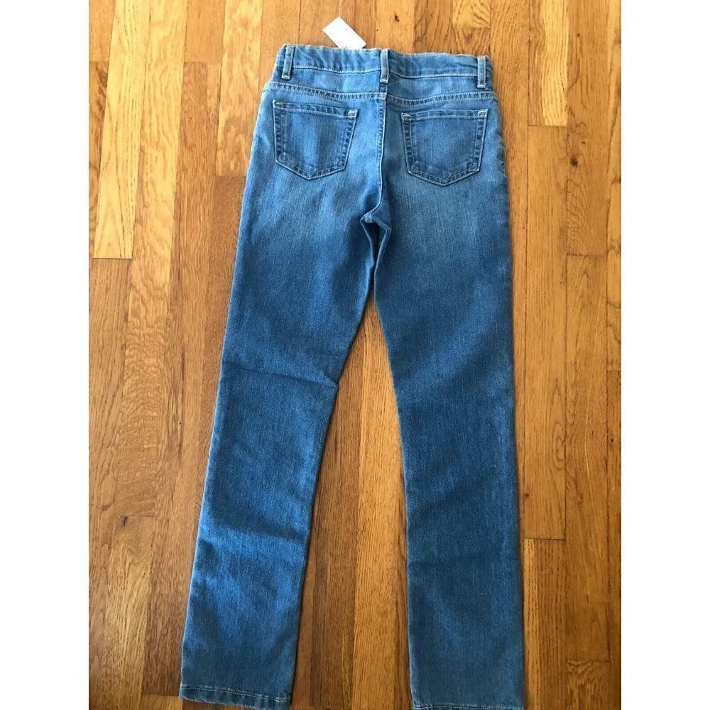 NWT Childrens Place Girls Size 14 Slim Skinny Jeans Light Wash Adjustable Waist
